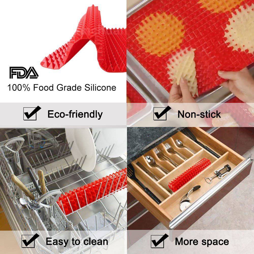 Red Silicone Baking Mat - Rheasie & Co