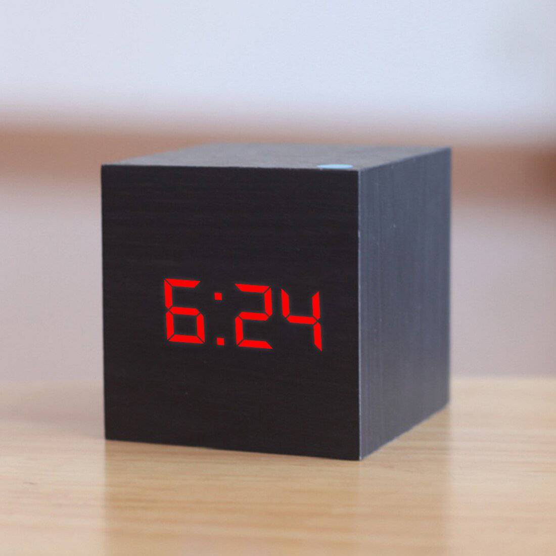 Wooden LED Alarm Clock - Rheasie & Co