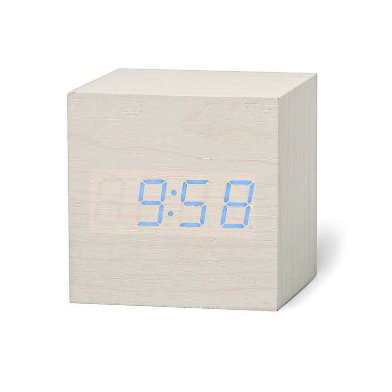 Wooden LED Alarm Clock - Rheasie & Co