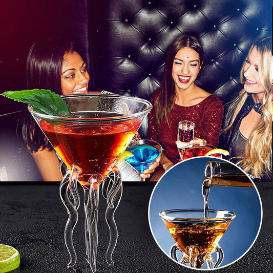 Octopus Cocktail Glass (4 or 6 Piece) - Rheasie & Co