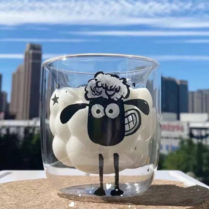 Shaun the Sheep Double Glass - Rheasie & Co