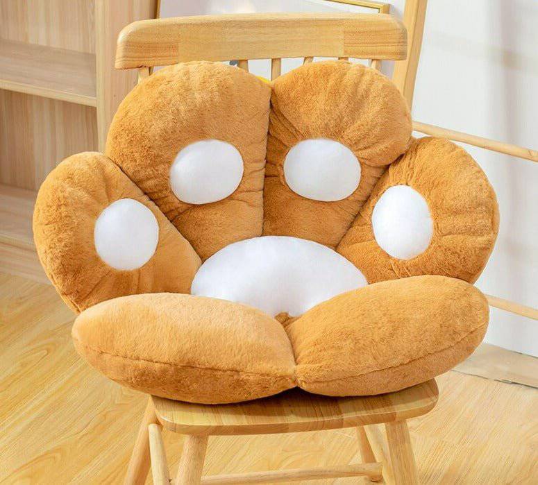 Bear Paw Plush Seat Cushion - EcoTomble