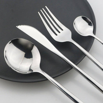 24pc Stainless Steel Cutlery Set - Rheasie & Co