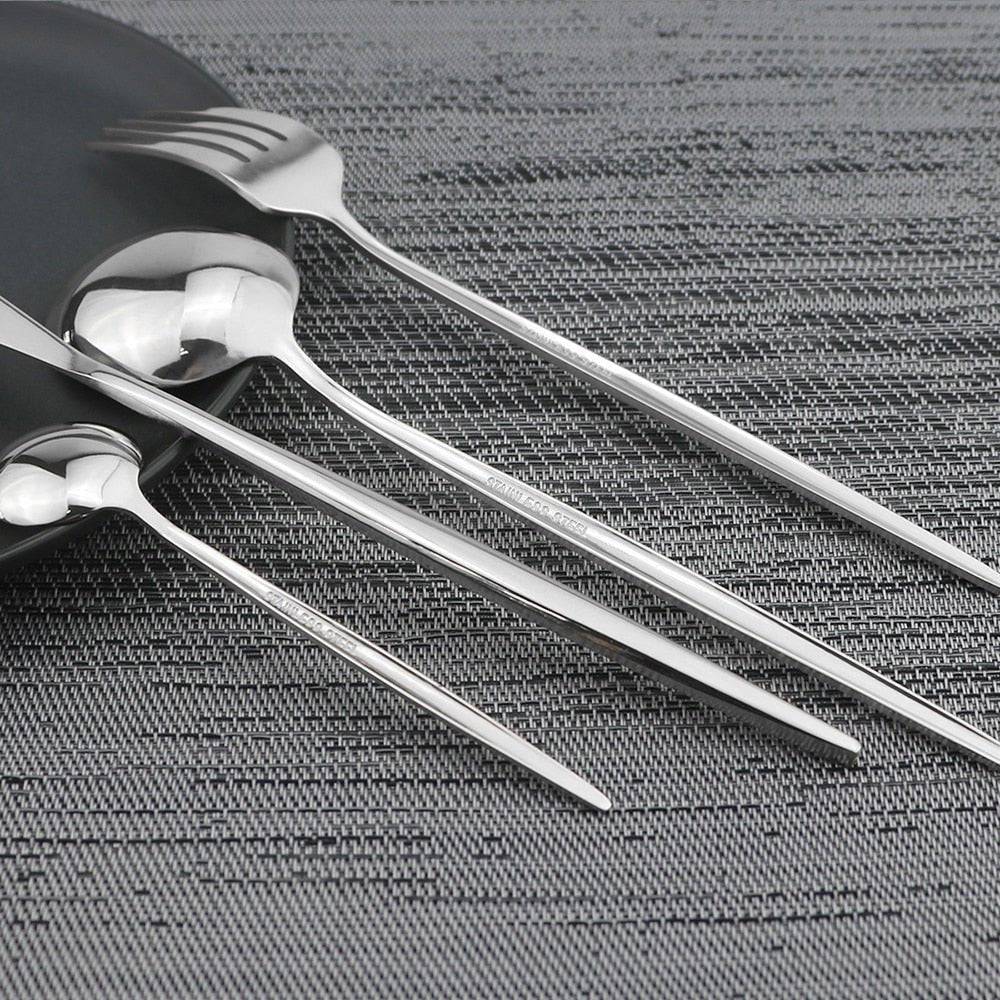 24pc Stainless Steel Cutlery Set - Rheasie & Co