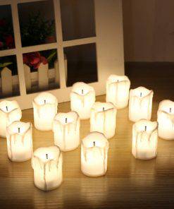 12 Piece Flameless Tealight Candles - EcoTomble