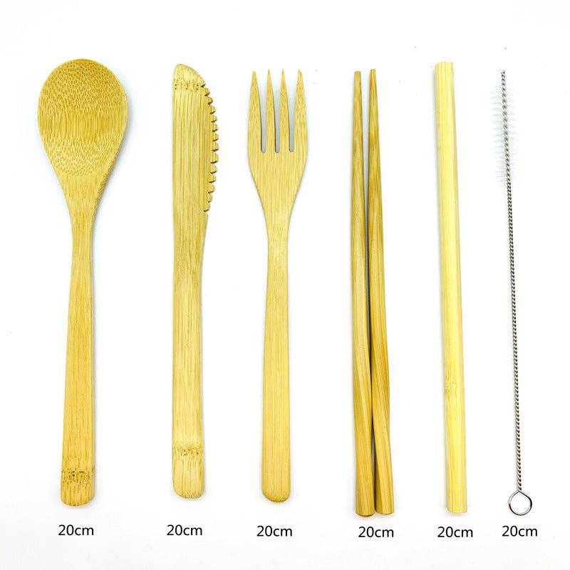 Reusable Bamboo Travel Cutlery Set - Rheasie & Co