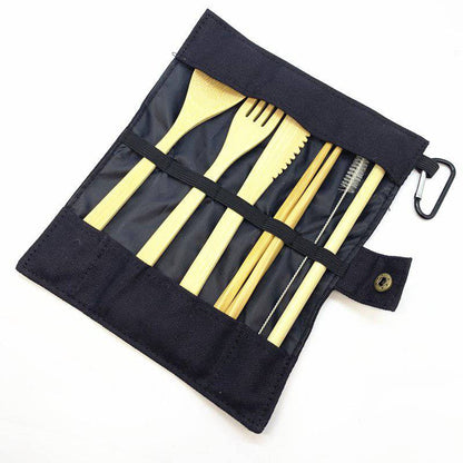 Reusable Bamboo Travel Cutlery Set - Rheasie & Co