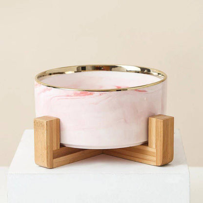 Marble Ceramic Double Bowls - Rheasie & Co