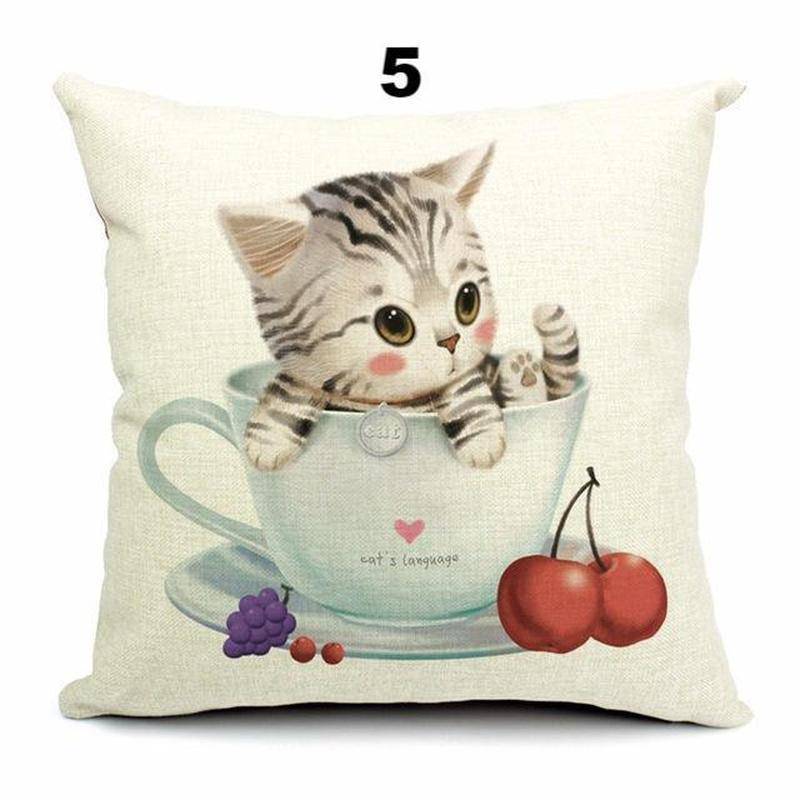 Teacup Kittens Cushion Covers - Rheasie & Co