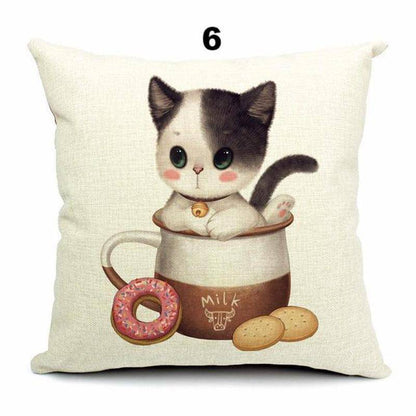 Teacup Kittens Cushion Covers - Rheasie & Co