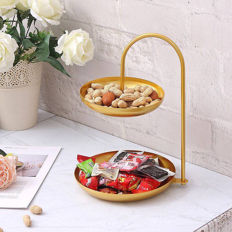 The Wrought Iron Double Tray - Rheasie & Co
