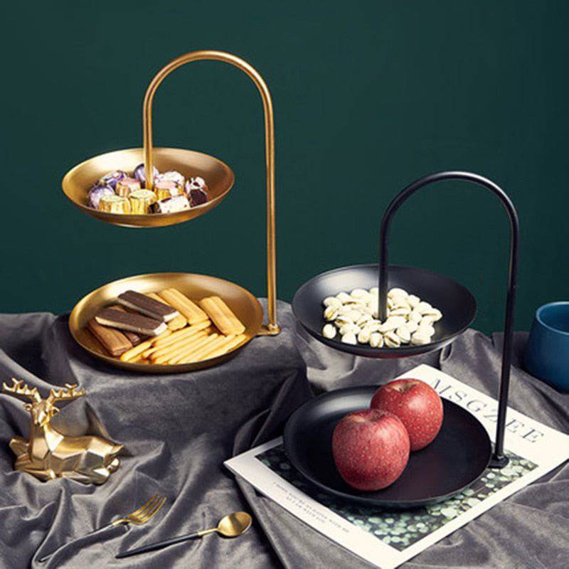 The Wrought Iron Double Tray - Rheasie & Co