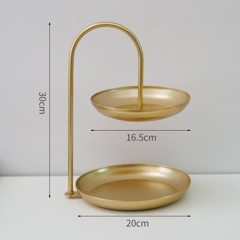 The Wrought Iron Double Tray - Rheasie & Co