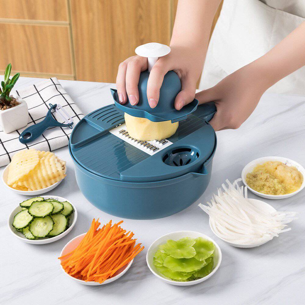 Retro-Style Vegetable Slicer (12 Piece) - Rheasie & Co