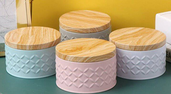 Pastel Storage Tins - Rheasie & Co