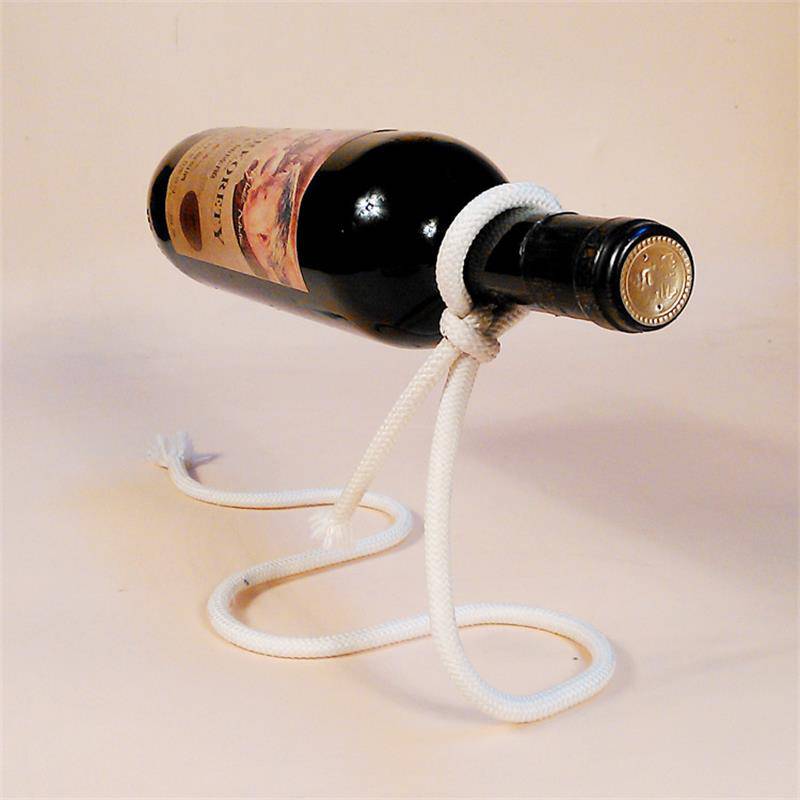 Suspended Rope Wine Bottle - Rheasie & Co