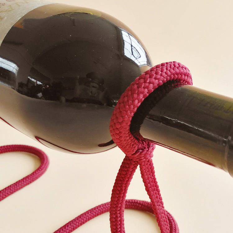 Suspended Rope Wine Bottle - Rheasie & Co