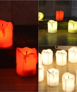 12 Piece Flameless Tealight Candles - EcoTomble