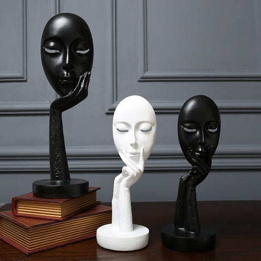 3D Face Mask Abstract Sculptures - EcoTomble