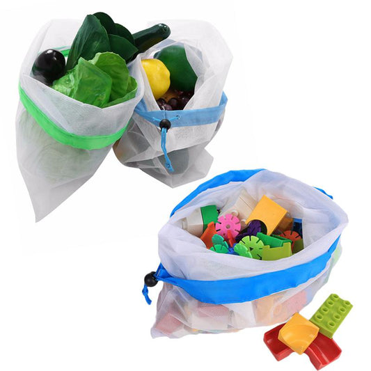 3pc,12pc or 15pc Reusable Mesh Produce Bags - EcoTomble