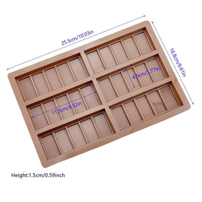 6 Cells Silicone Chocolate Mold - EcoTomble