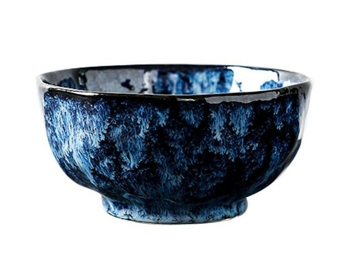 Blue Ceramic Dinner Plates - EcoTomble