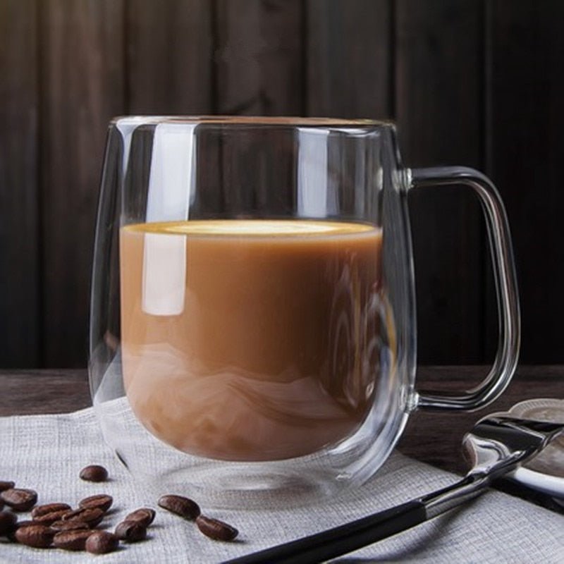 Café Style Glass Mug - EcoTomble