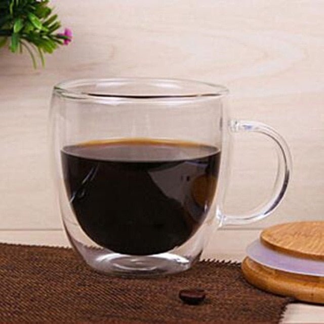 Café Style Glass Mug - EcoTomble