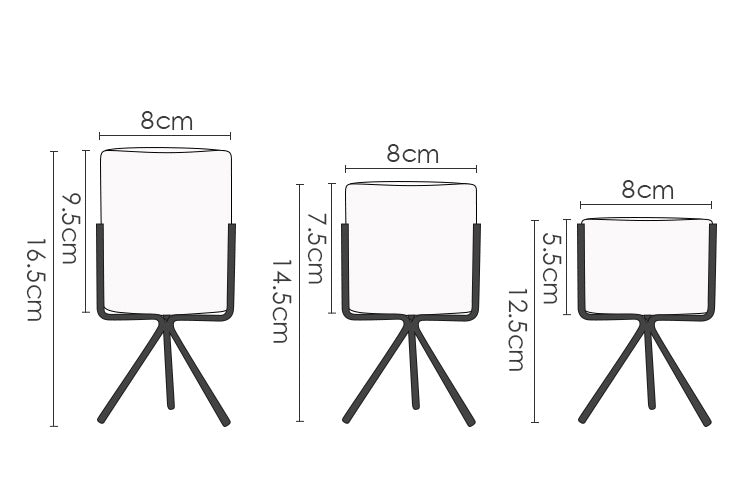 Ceramic Planter with Stand - EcoTomble