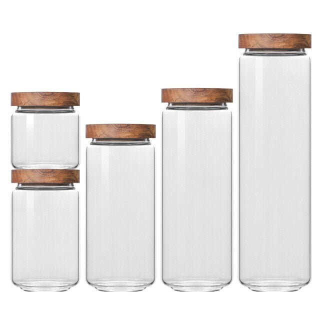 Glass Airtight Kitchen Storage Jar - Rheasie & Co