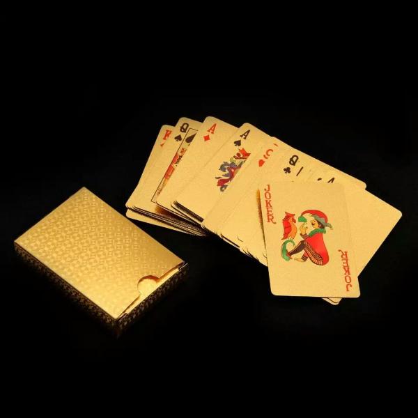 Gold or Silver Veneer Poker Deck - Rheasie & Co