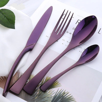 Hand-Polished Cutlery Set - (4, 16 or 24 Piece) - Rheasie & Co