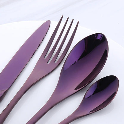 Hand-Polished Cutlery Set - (4, 16 or 24 Piece) - Rheasie & Co