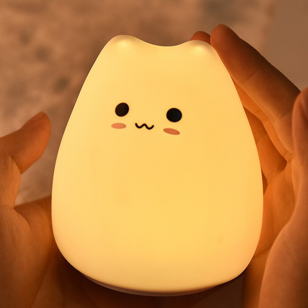 LED Kitty Cat Night Light - Rheasie & Co