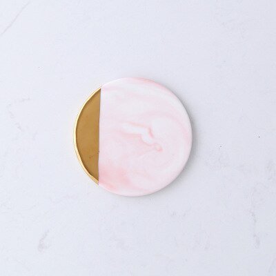 Pink and Gold Ceramic Placemats - Rheasie & Co