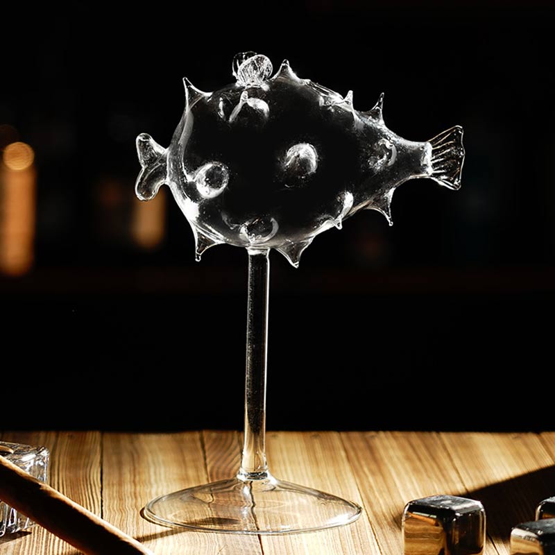 Pufferfish Cocktail Glass - Rheasie & Co
