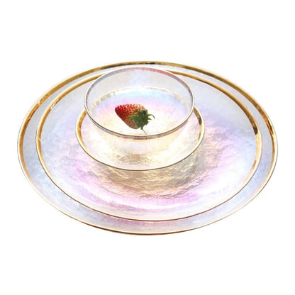 Rainbow Glass Dinnerware - Rheasie & Co