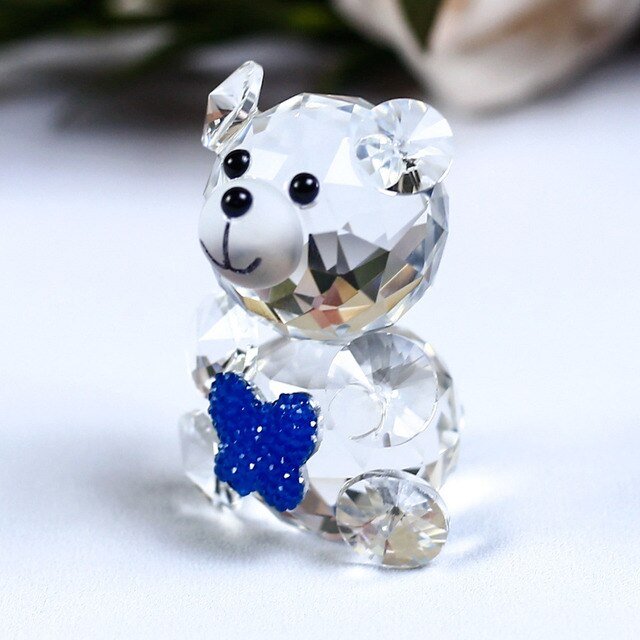 Romantic Bear Crystal Figurine - Rheasie & Co