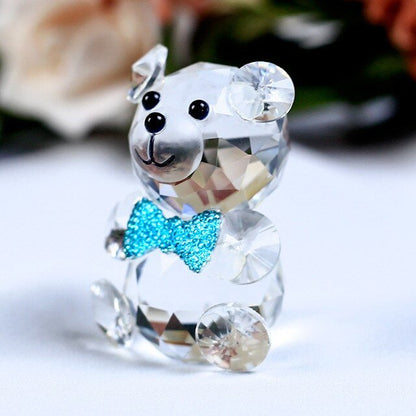Romantic Bear Crystal Figurine - Rheasie & Co