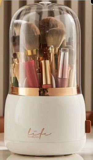 Rotating Makeup Brush Storage Box - Rheasie & Co