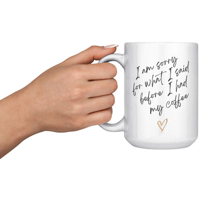 Sorry Mug- 445ml - Rheasie & Co