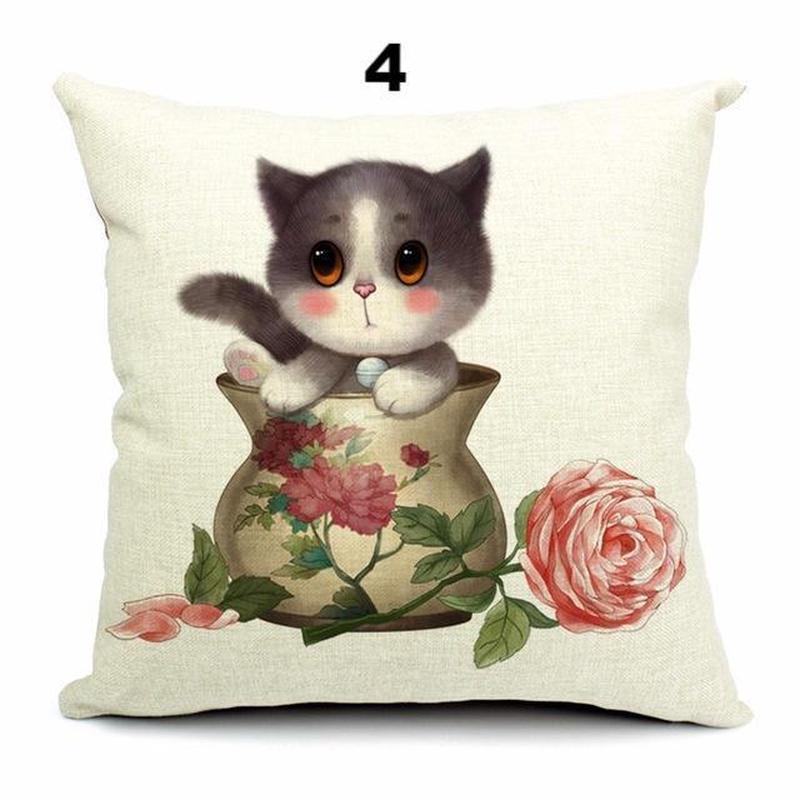 Teacup Kittens Cushion Covers - Rheasie & Co